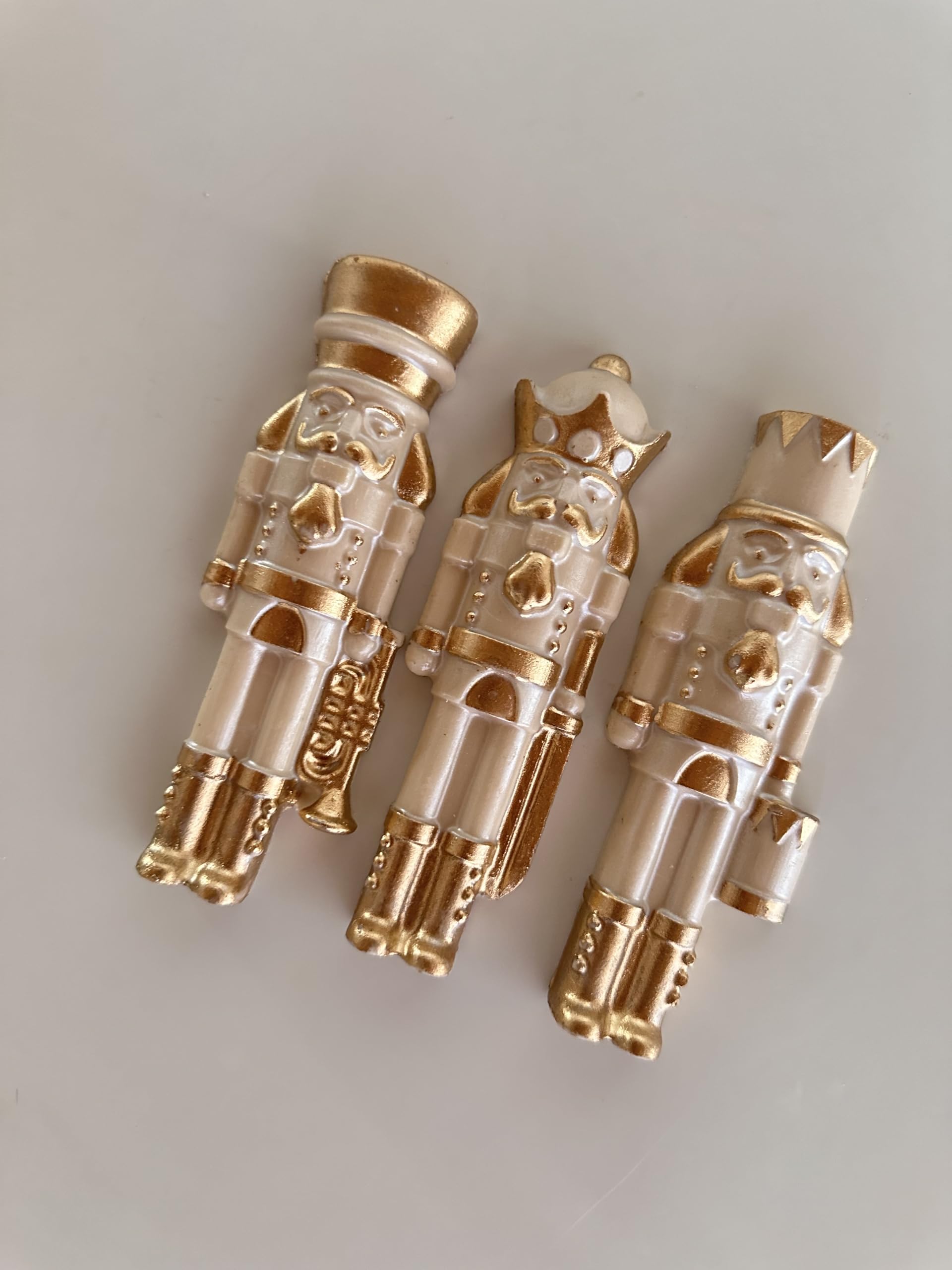 Three 3D Nutcracker designs chocolate mold set by Lorena's Sweets