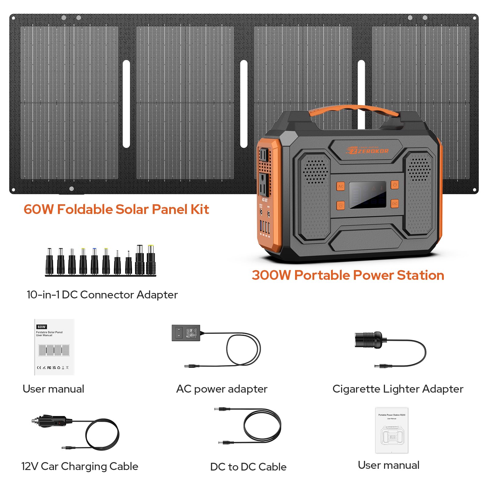 Package includes accessories and PDF manuals