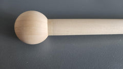 3/4 inch opening on wooden dowel end cap ball