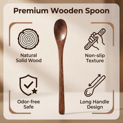 Padauk wood spoons for stirring tall mugs and jars