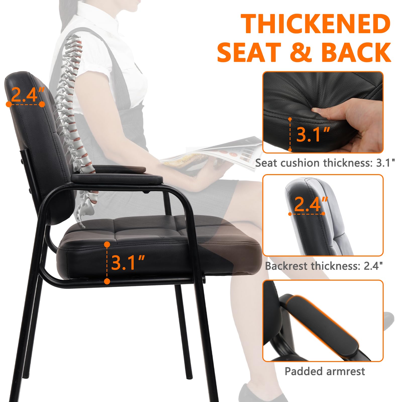 4-pack CLATINA chairs for reception area