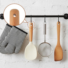 Paddle style rice spoon in white silicone