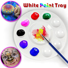 Plastic paint palette stackable design for art projects