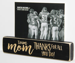 Painted Pastimes coach photo sign black distressed wood