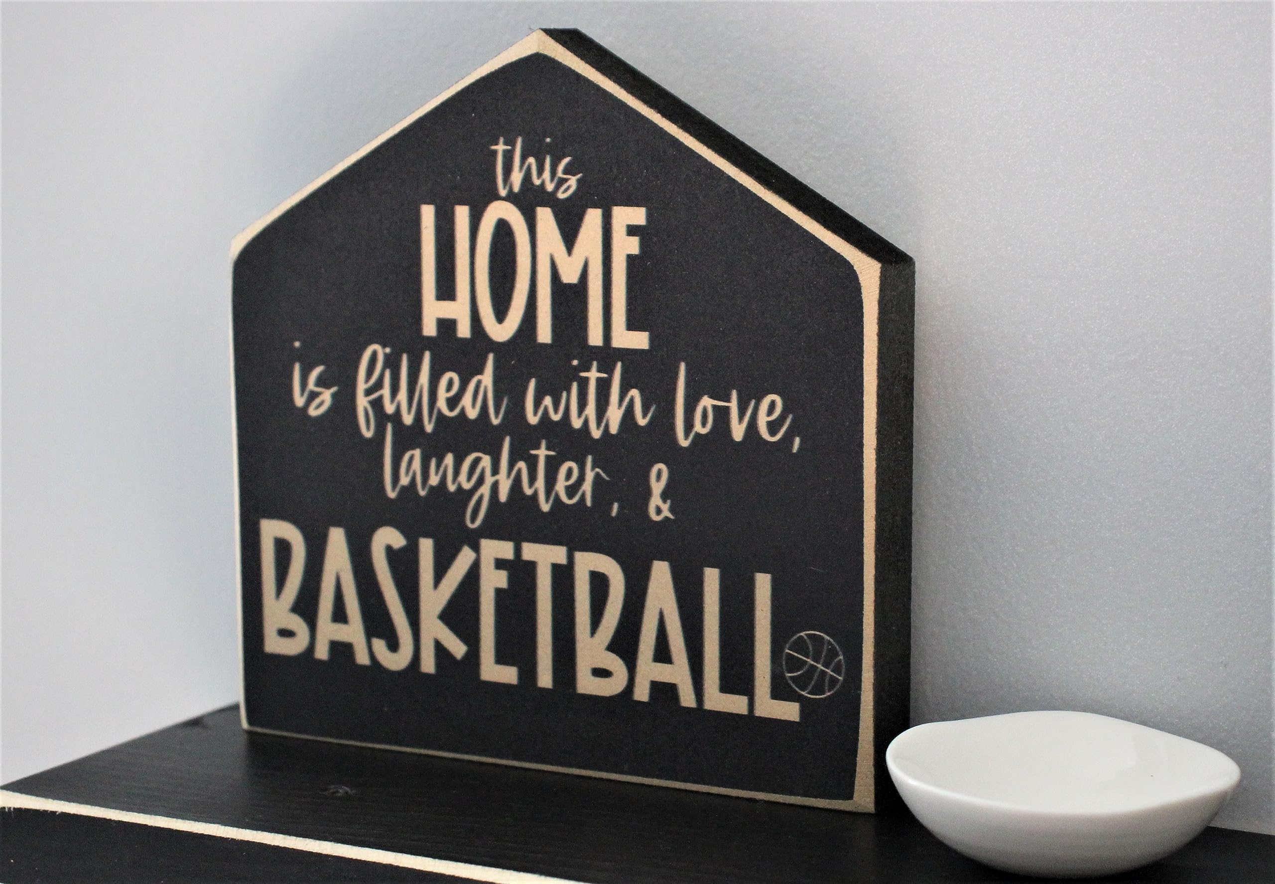 Basketball sign from Painted Pastimes sports home decor