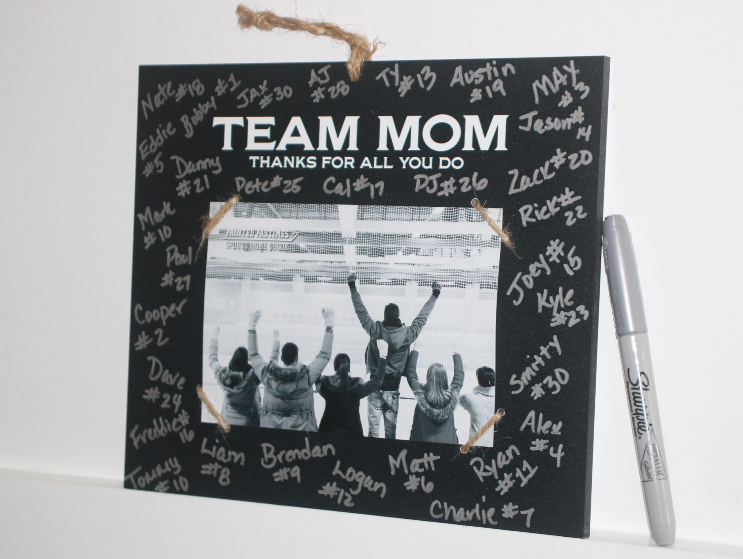 PAINTED PASTIMES SPORTS HOME DECOR Team Mom Photo Display 5x7