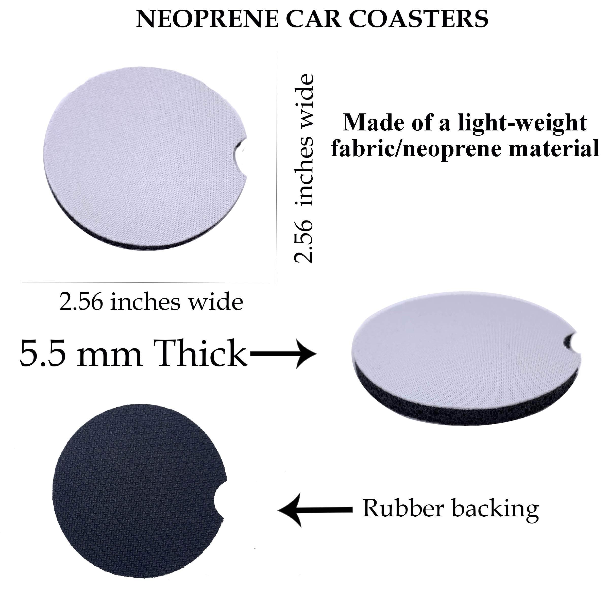 Handmade in northern Illinois The Painted Pug car coasters