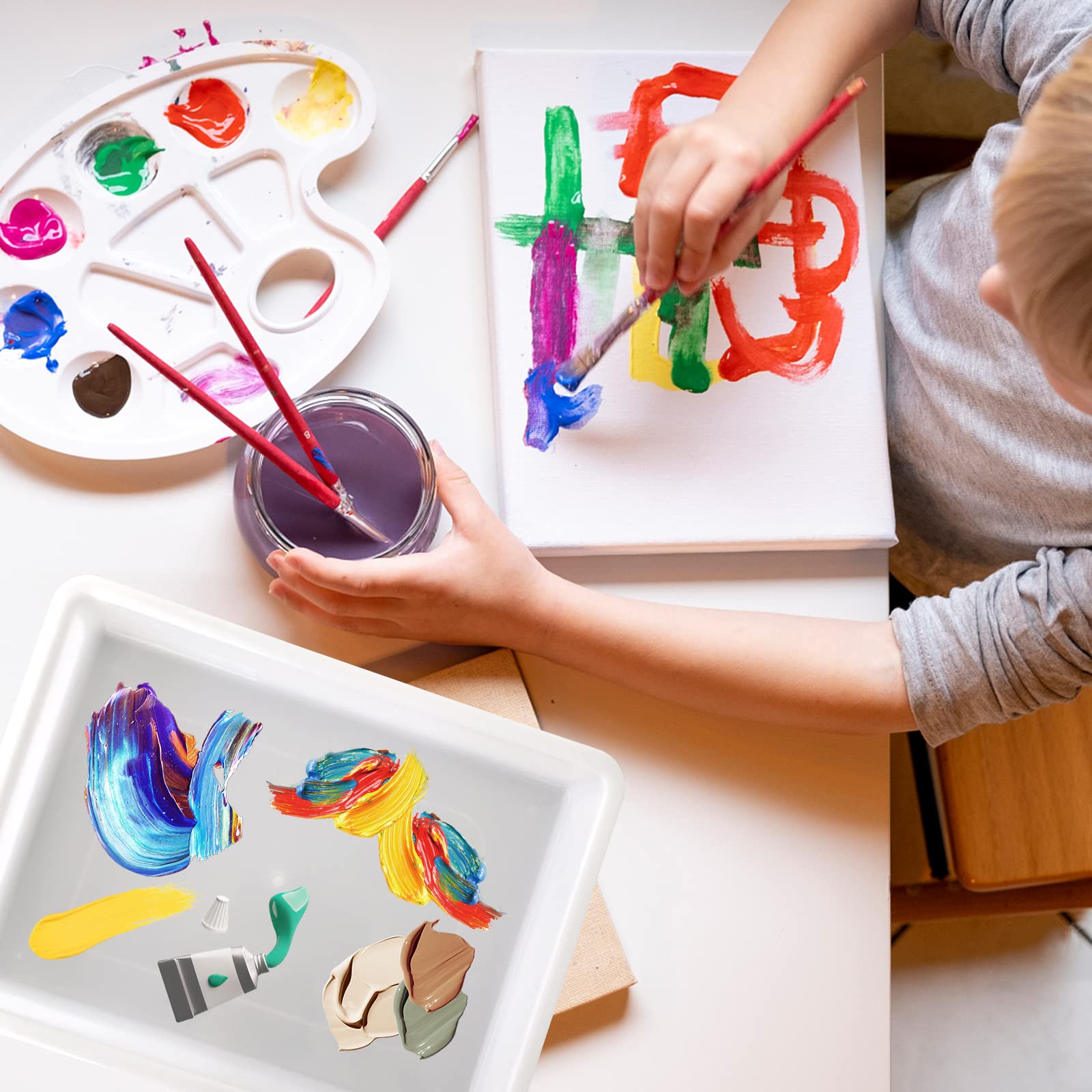 Painting and bead trays set with 10 pieces