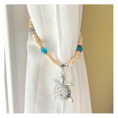 Pair of curtain tiebacks for beach house
