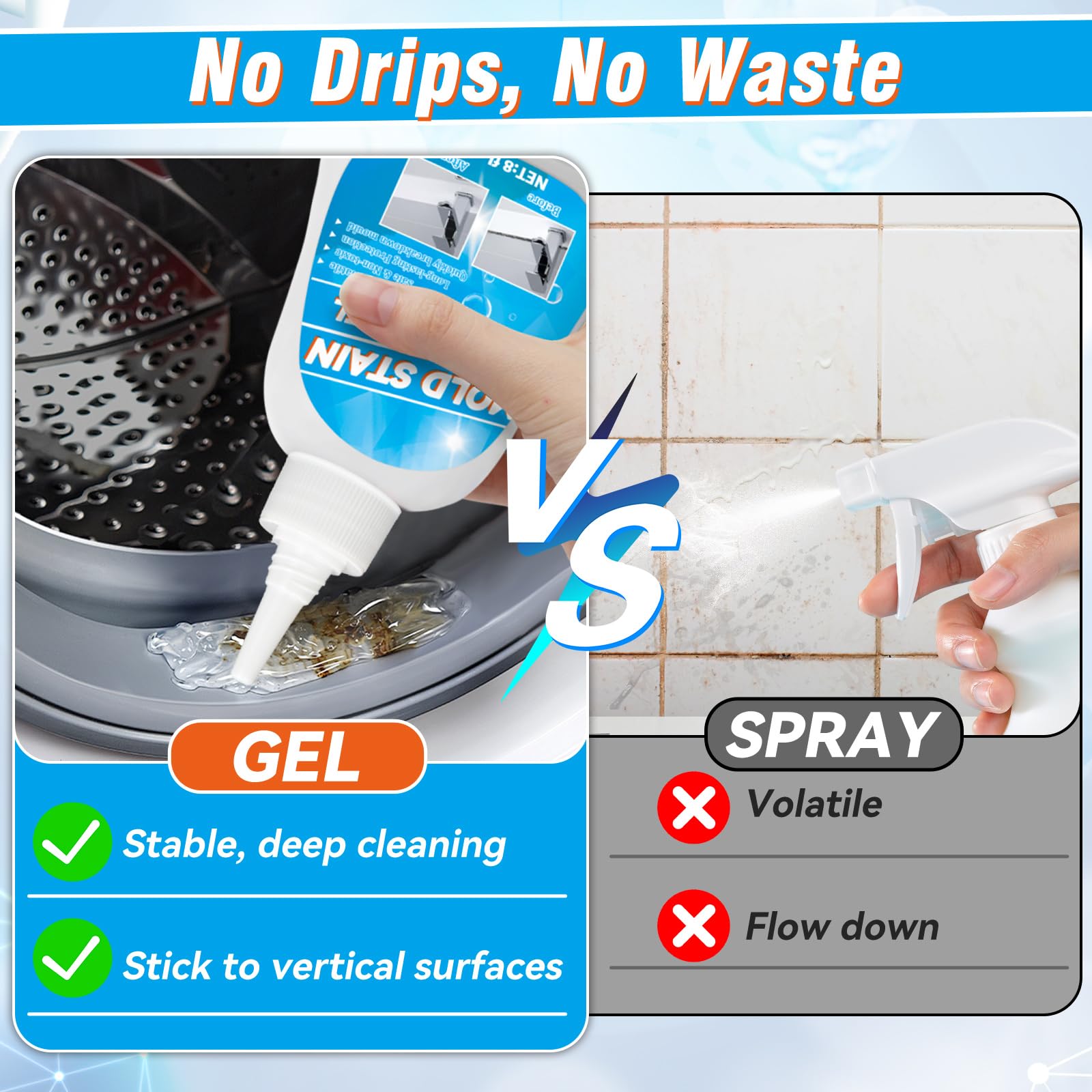 Paistely bathroom and kitchen surface cleaning example