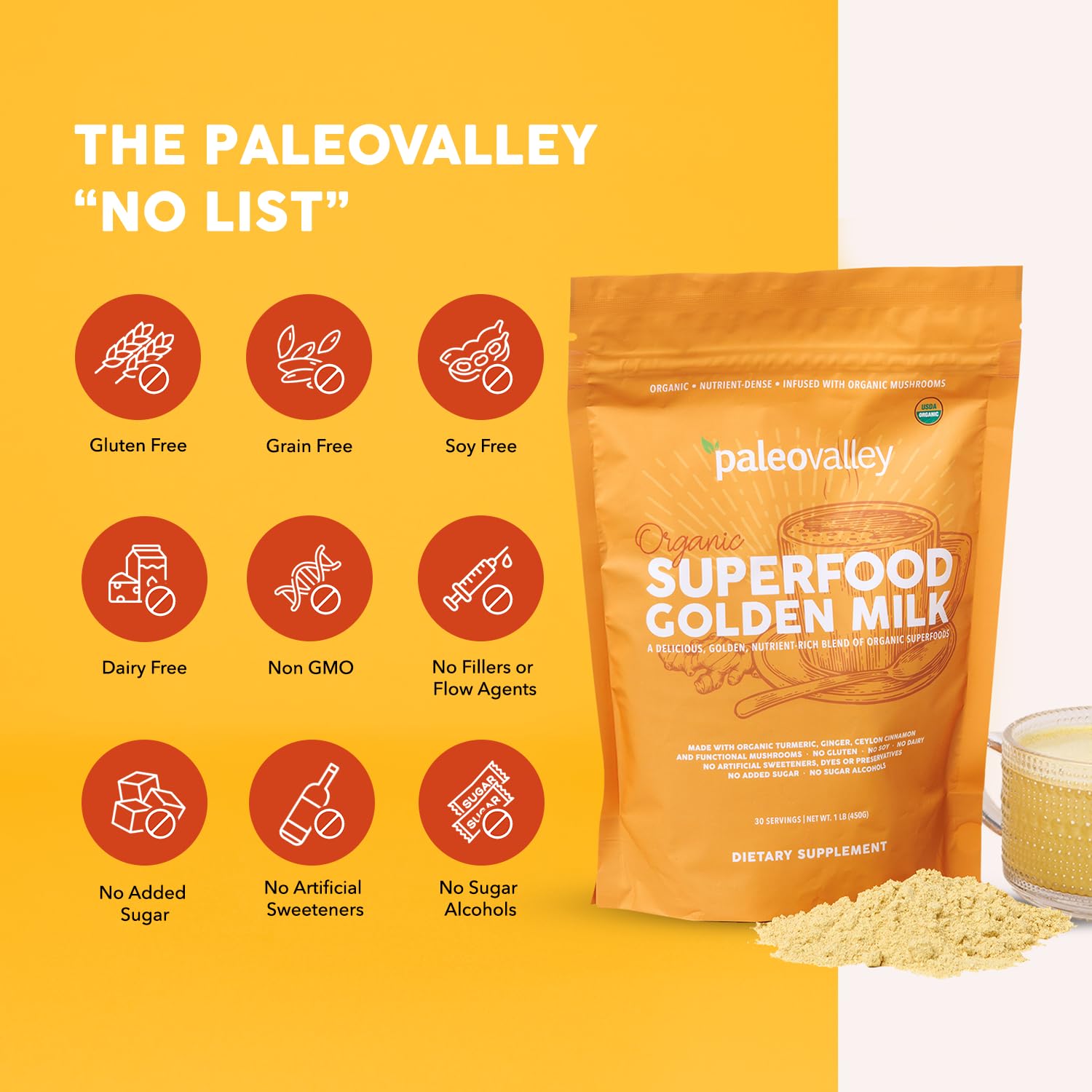 Paleovalley turmeric black pepper ginger cinnamon mix