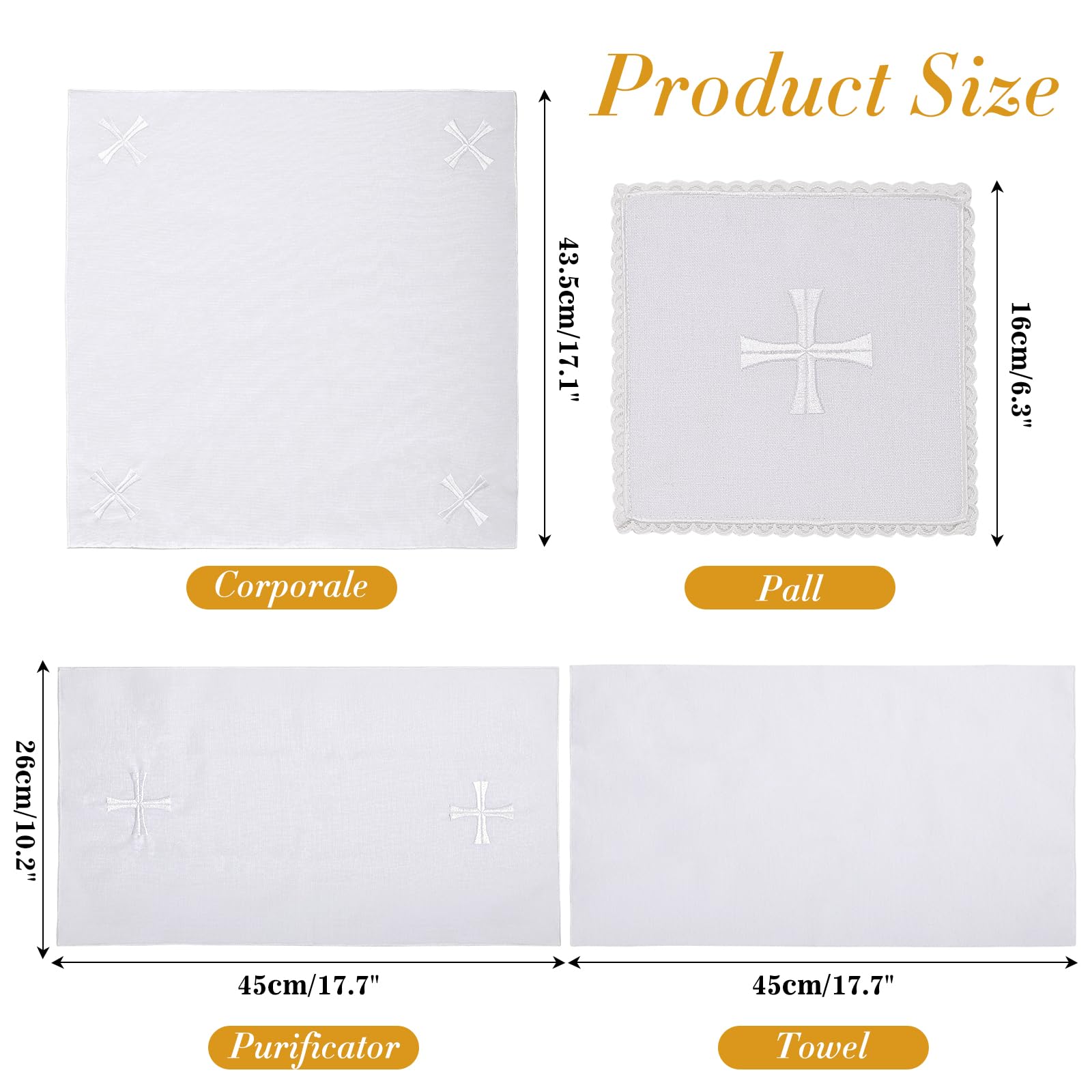 Pall and Corporal items from Catholic altar kit image