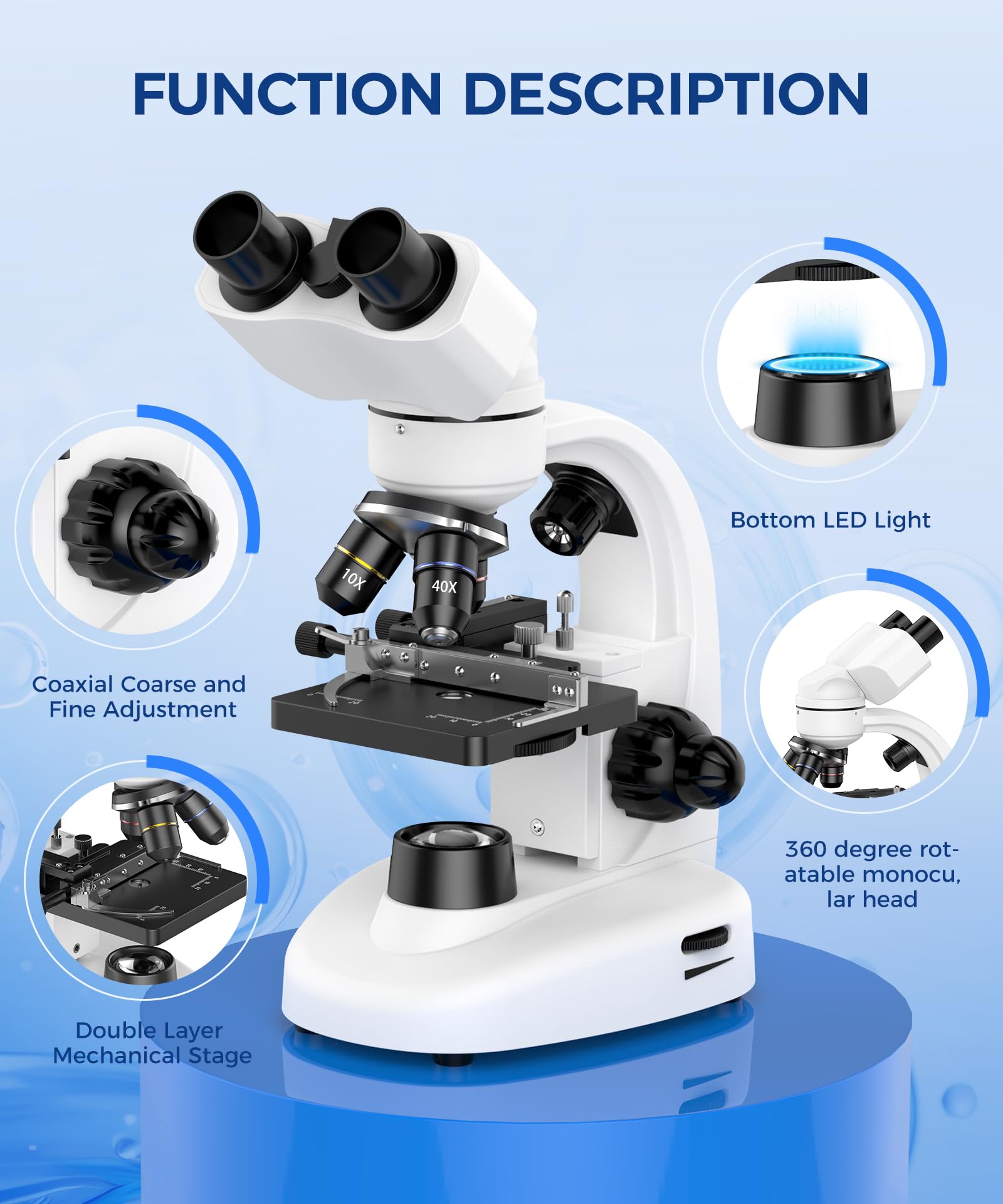 PalliPartners Compound Binocular Microscope kids usage image