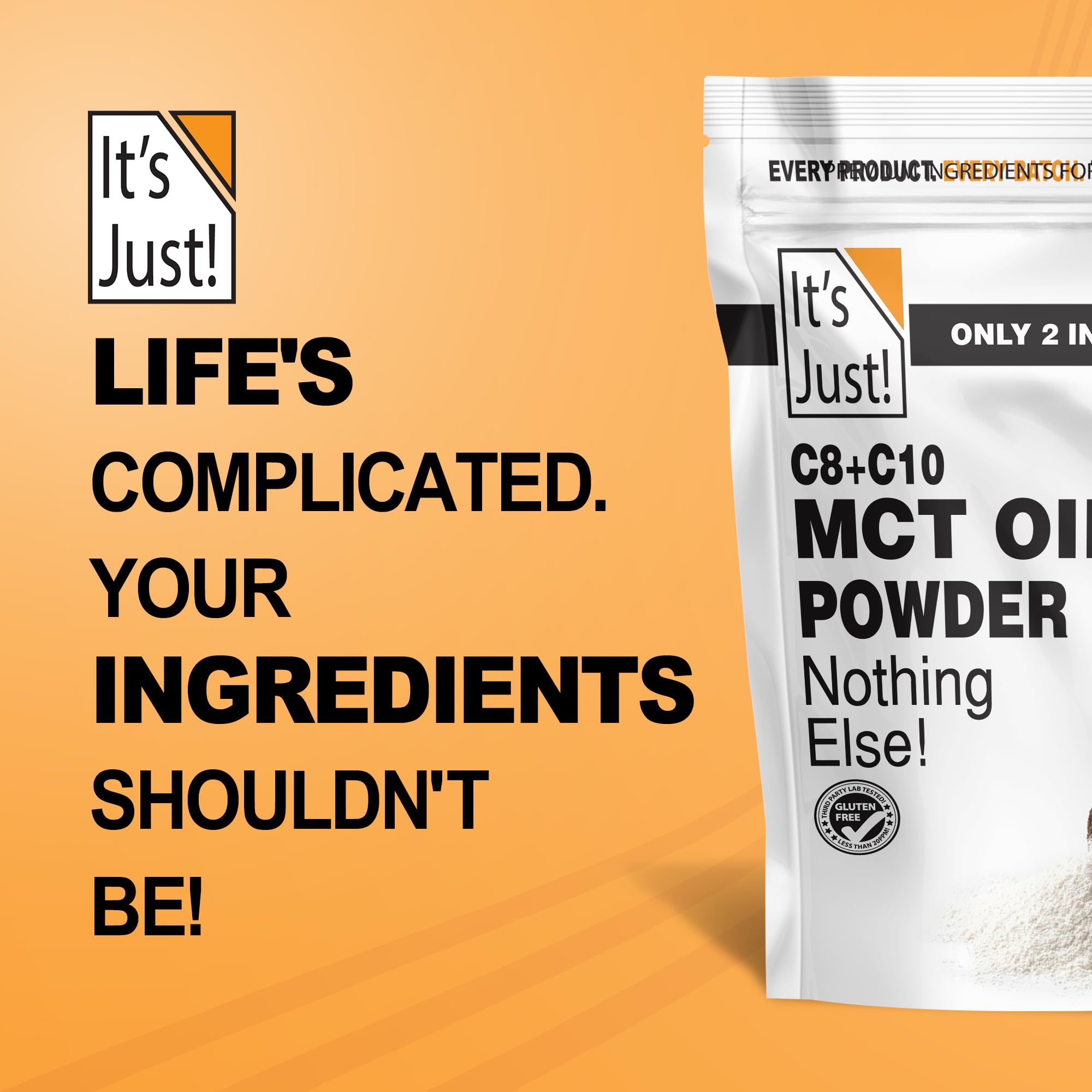 Coconut sourced MCT powder not palm oil