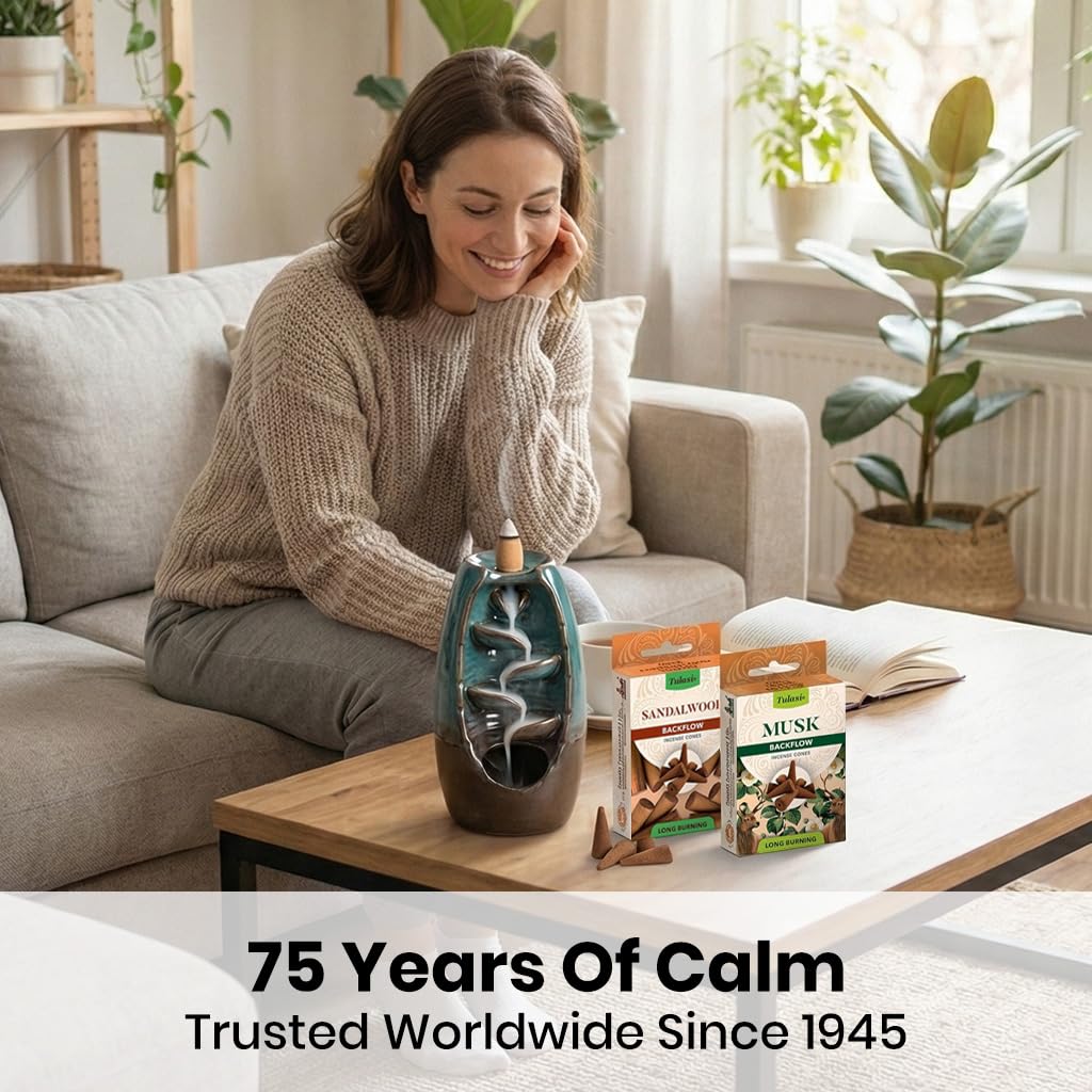 75 years craftsmanship Tulasi incense cones