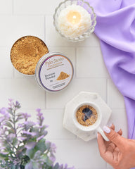 Finely ground Palo Santo incense powder for smudging and meditation