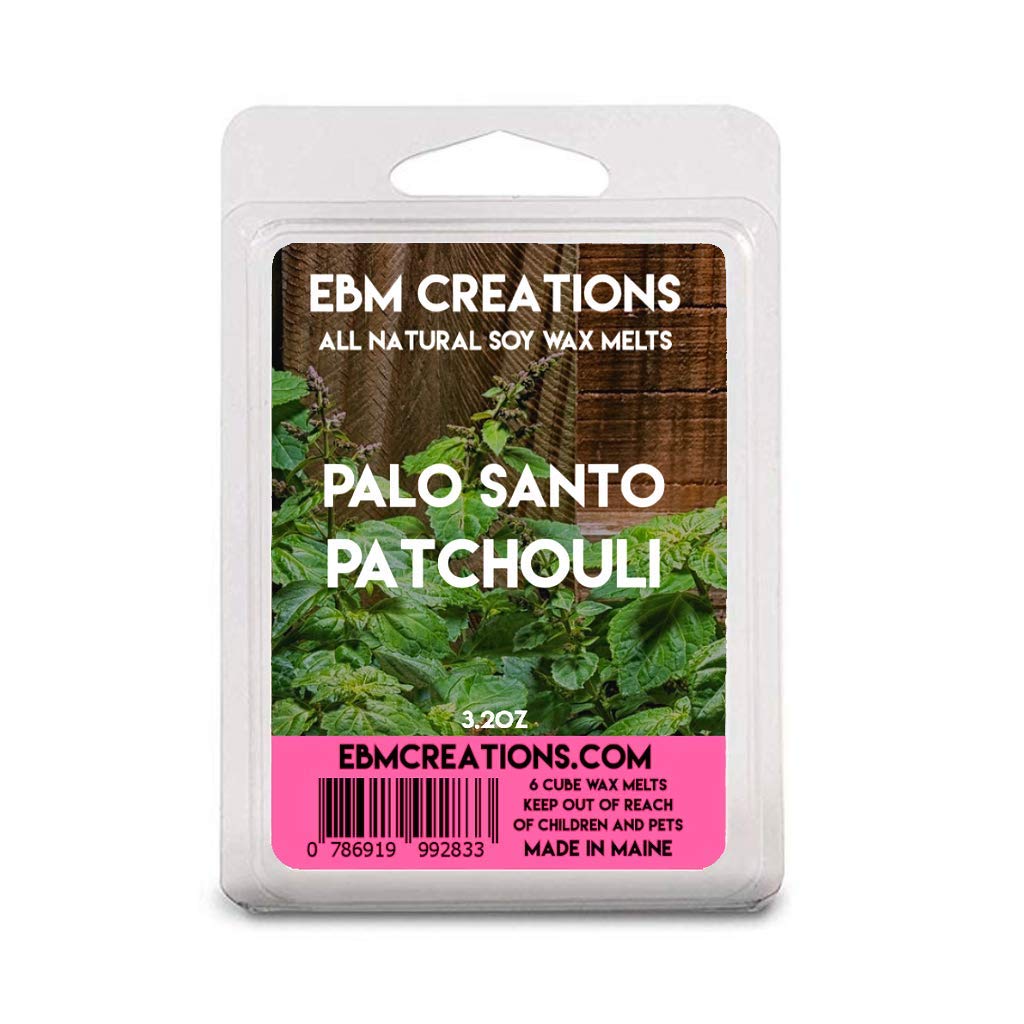 Handcrafted in Maine Palo Santo Patchouli soy wax melts