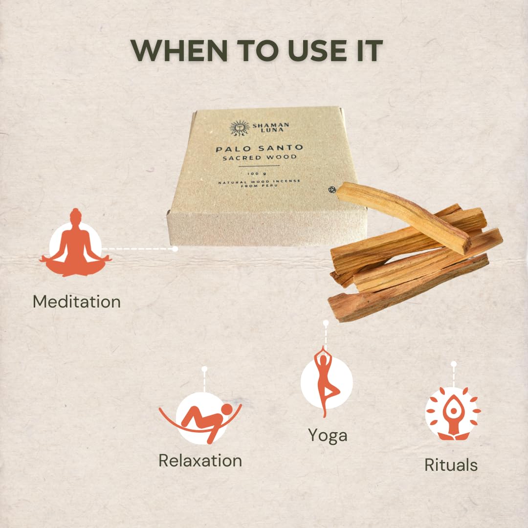 Palo santo sticks for smudging meditation Peru