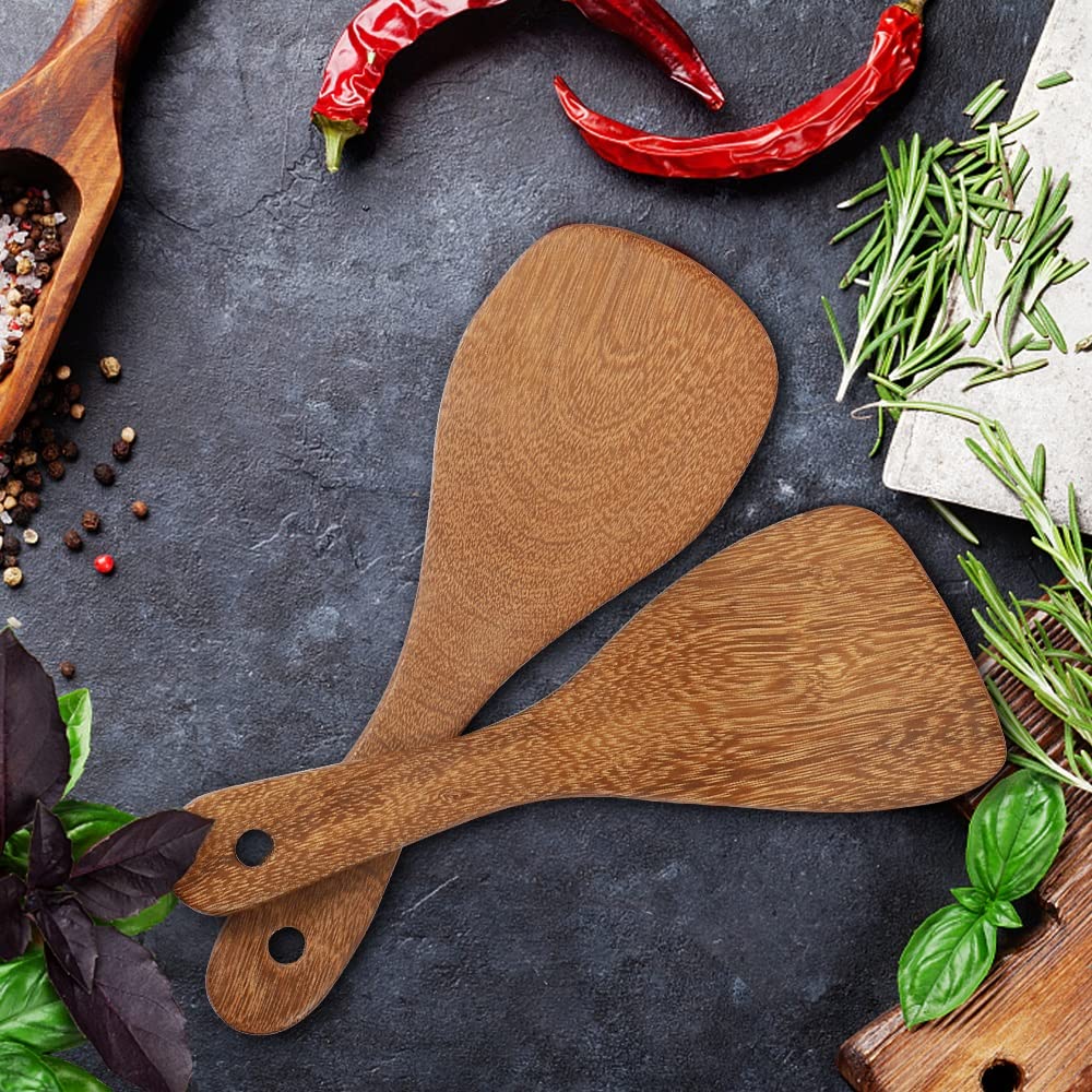 PAMISO kitchen spatula potato server natural wood