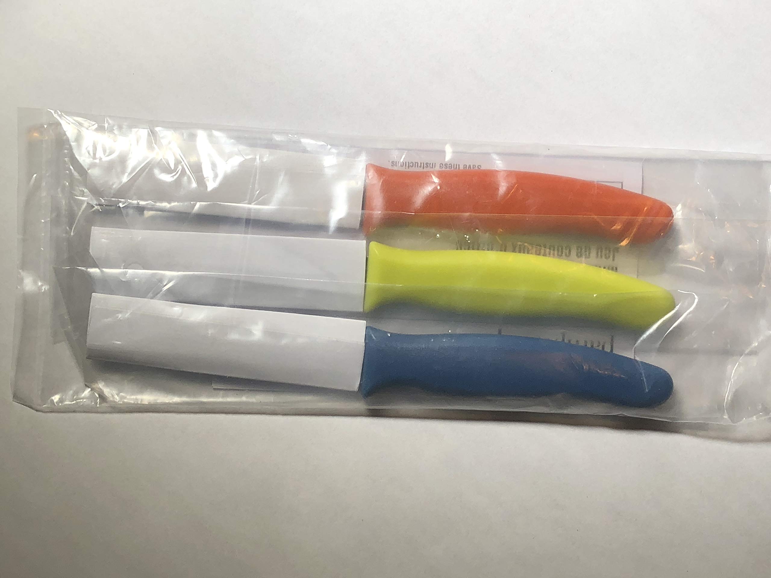 Product packaging for Pampered chef 3-piece paring knife set