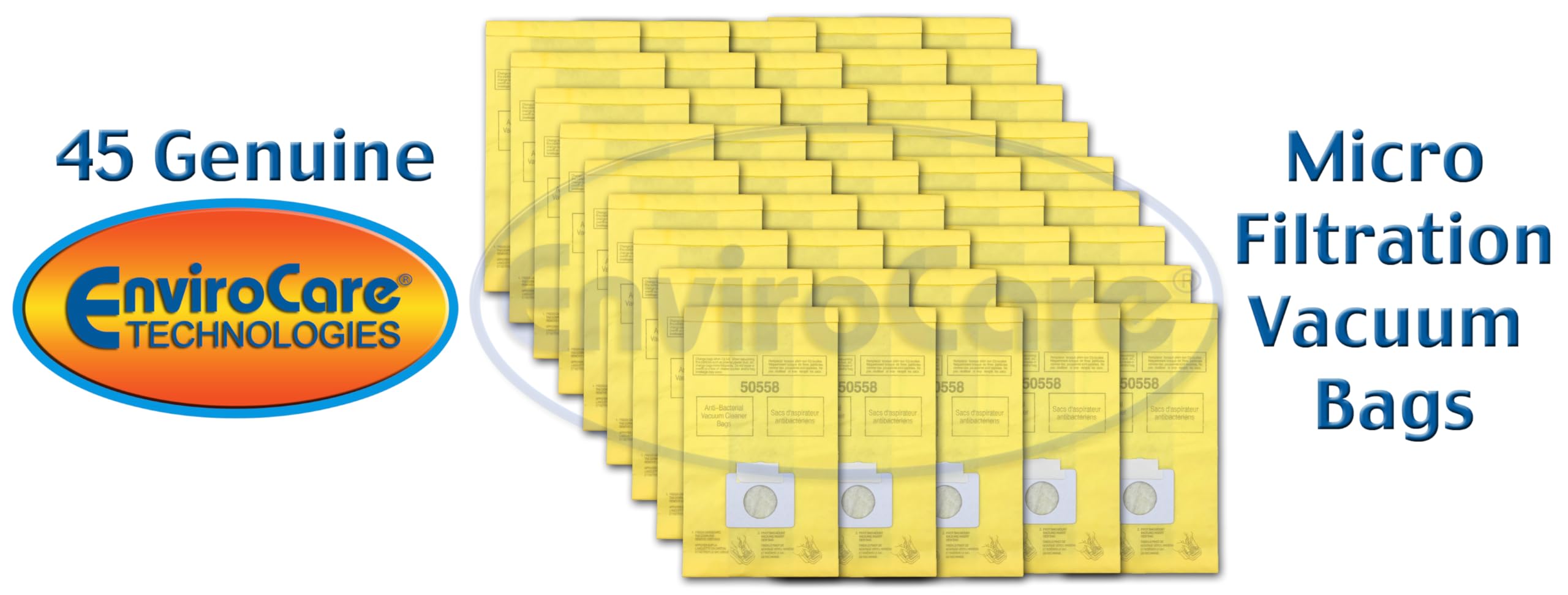 Multi-layer micro filtration vacuum bags close up