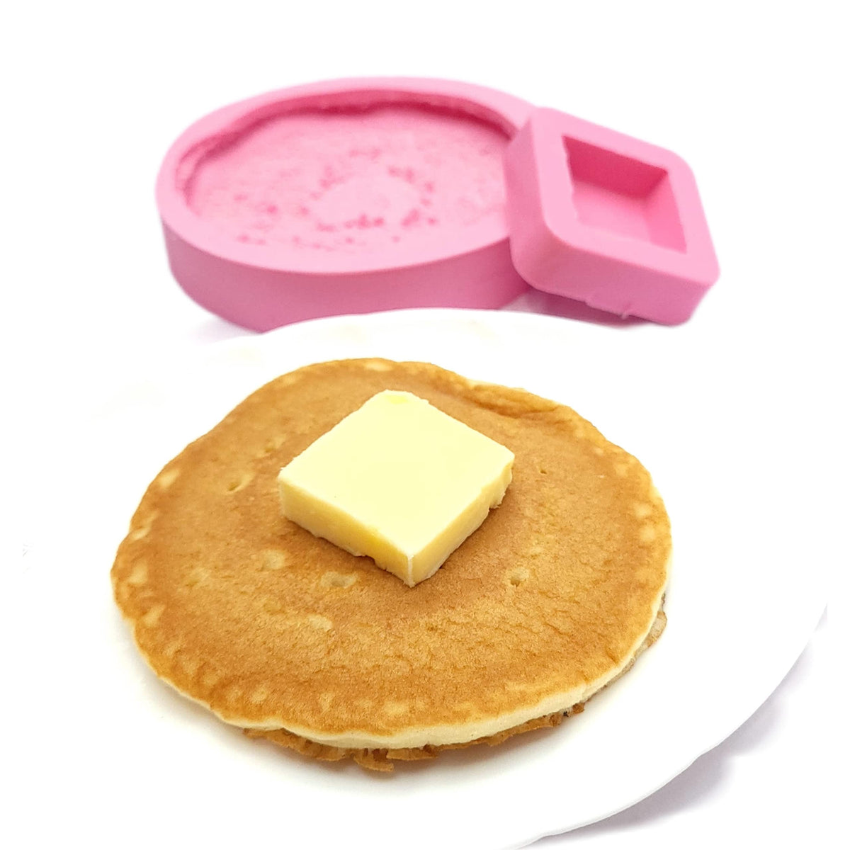 Pancake and butter silicone mold NC044-5 for wax and resin projects