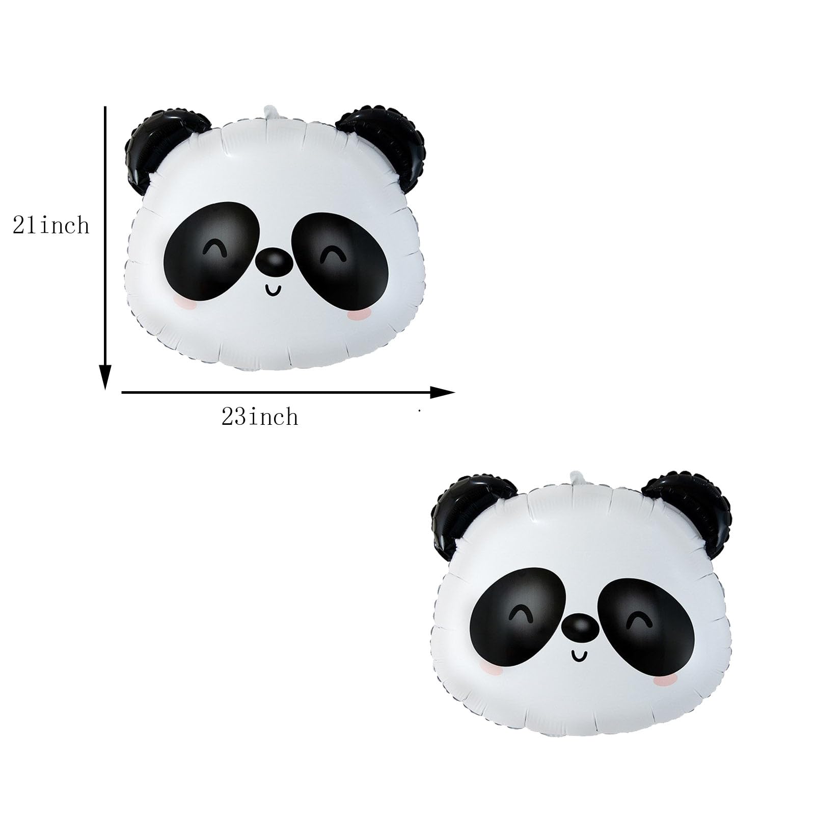 panda themed party balloon set
