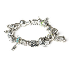 Pandora bracelet compatible Aurora charm close view