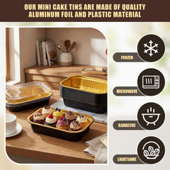 Includes 20 heavy duty pans and 20 PP covers