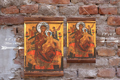 Pantanassa Holy Virgin Mary canvas print compact size for small spaces