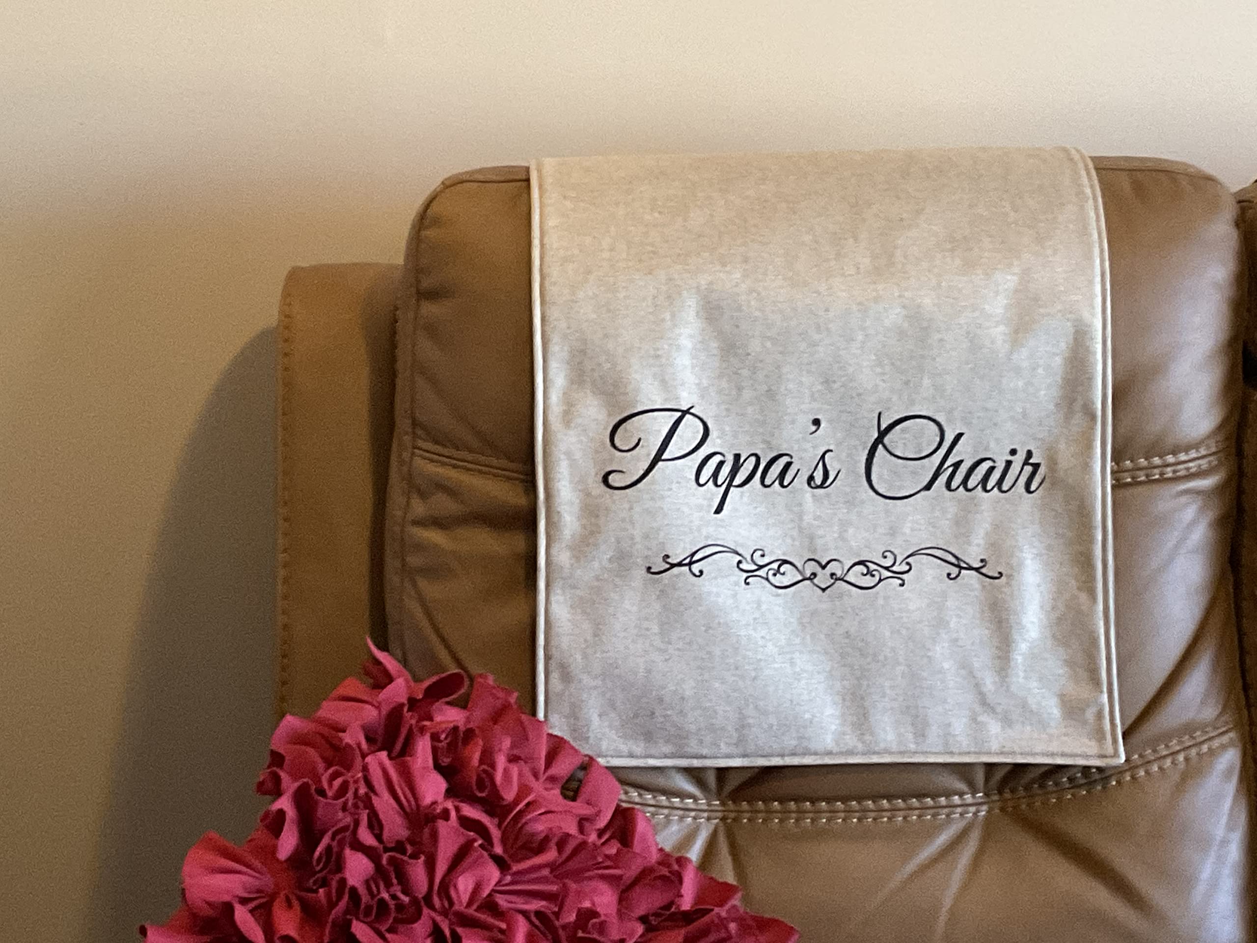 PAPA’s headrest cover for recliners and theater chairs