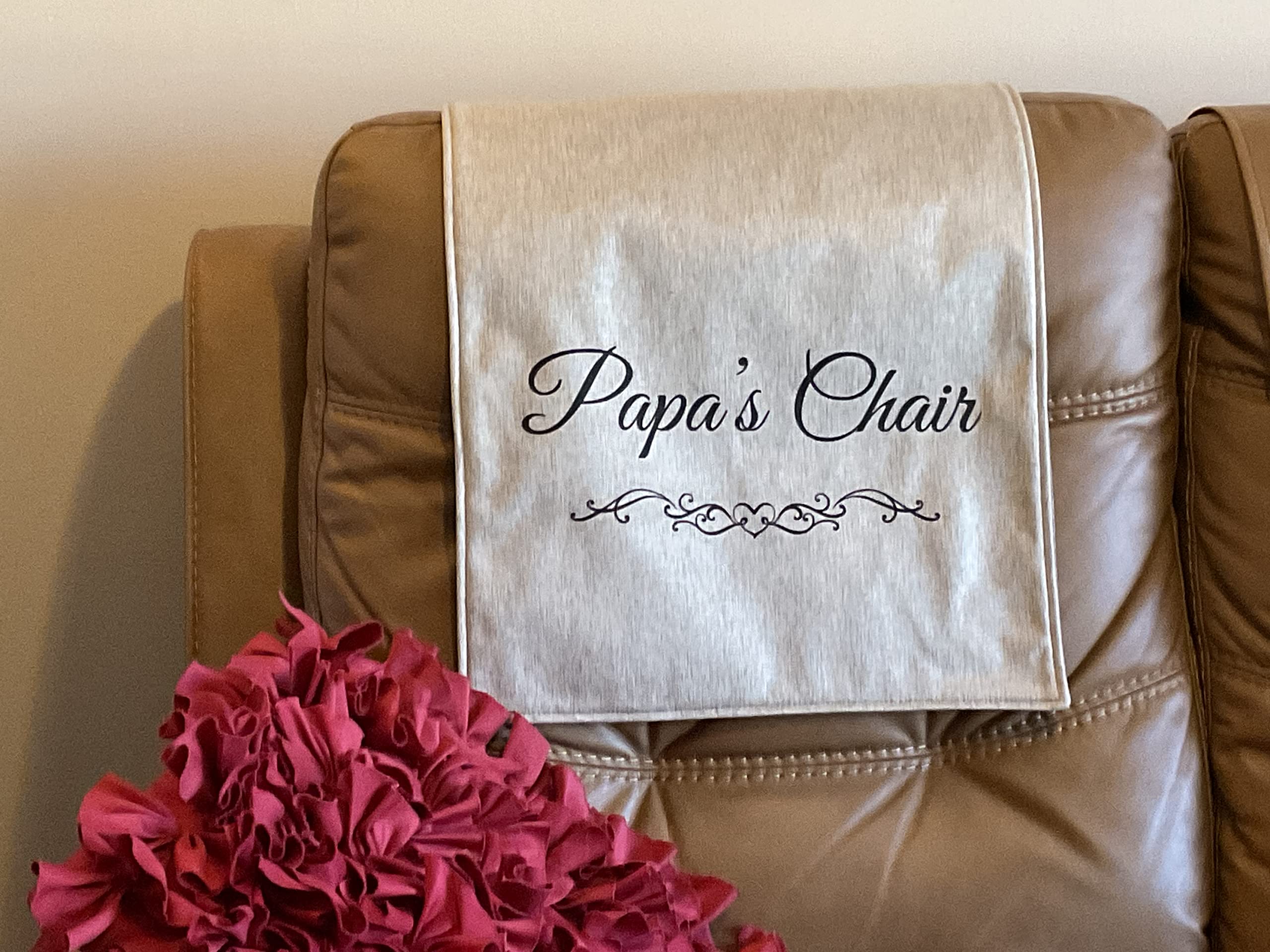 Slipcover headrest protector for sofas and chairs by PAPA’s