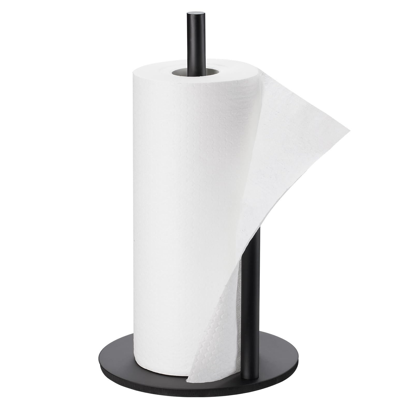 Freestanding paper towel holder suitable for kitchen and dining areas