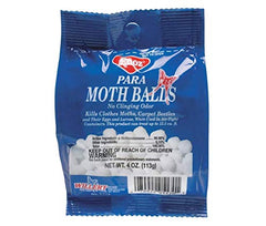 Enoz para Moth Balls 4 oz bag close up