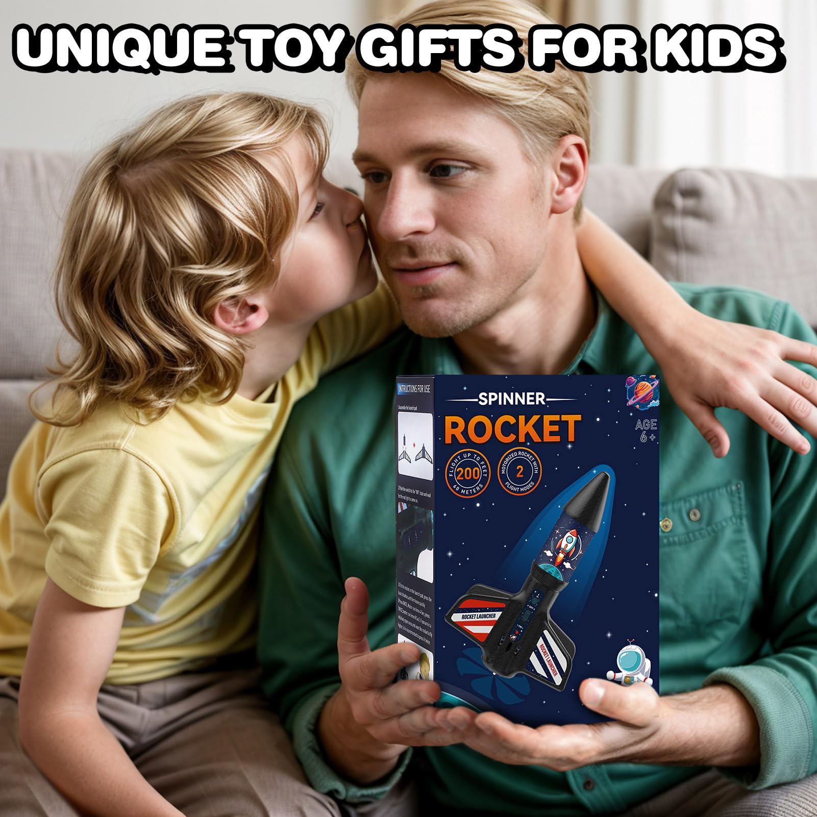 Educational rocket launcher toy for kids age 8-12