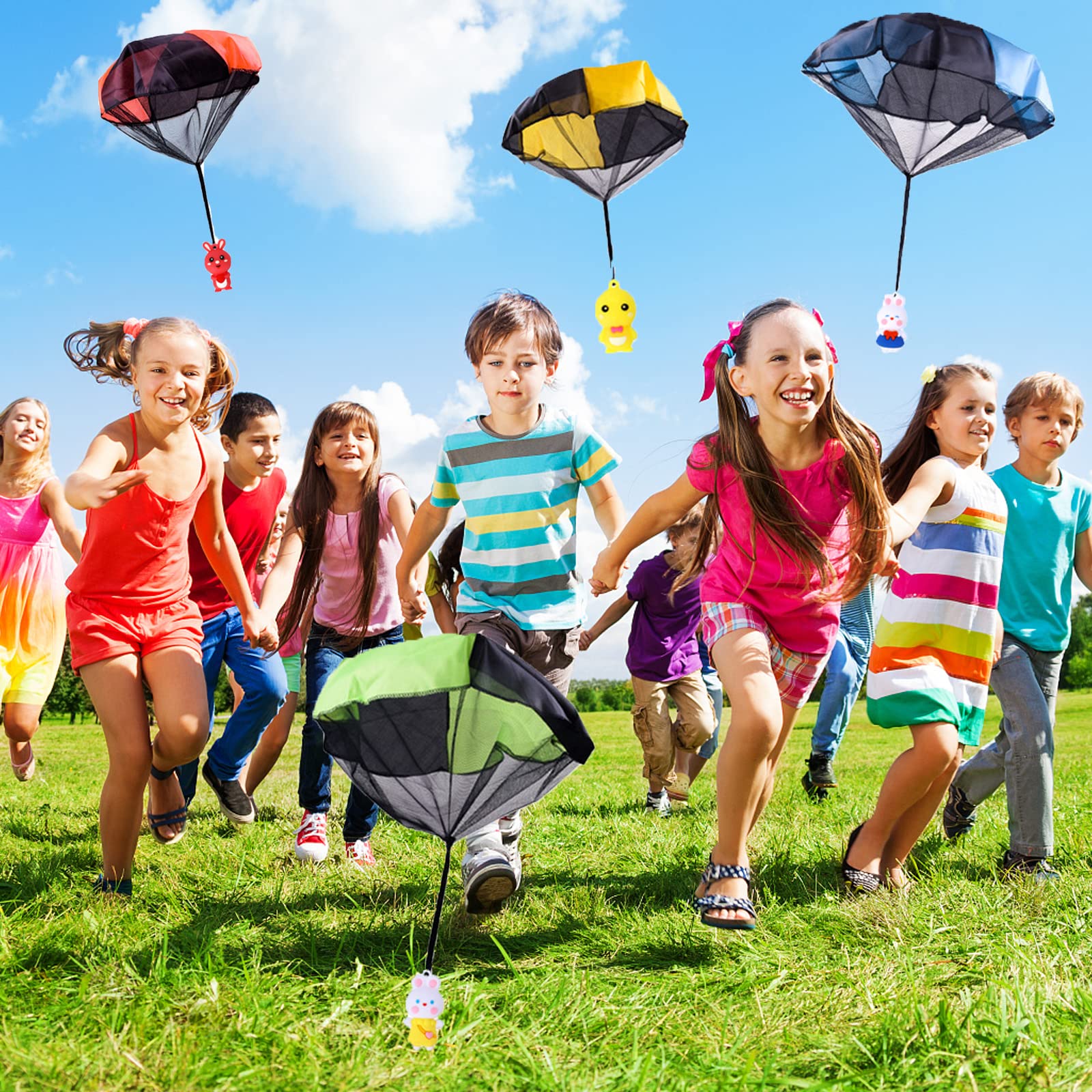 Purple Easter parachute toy from VOMAOK 6 pack