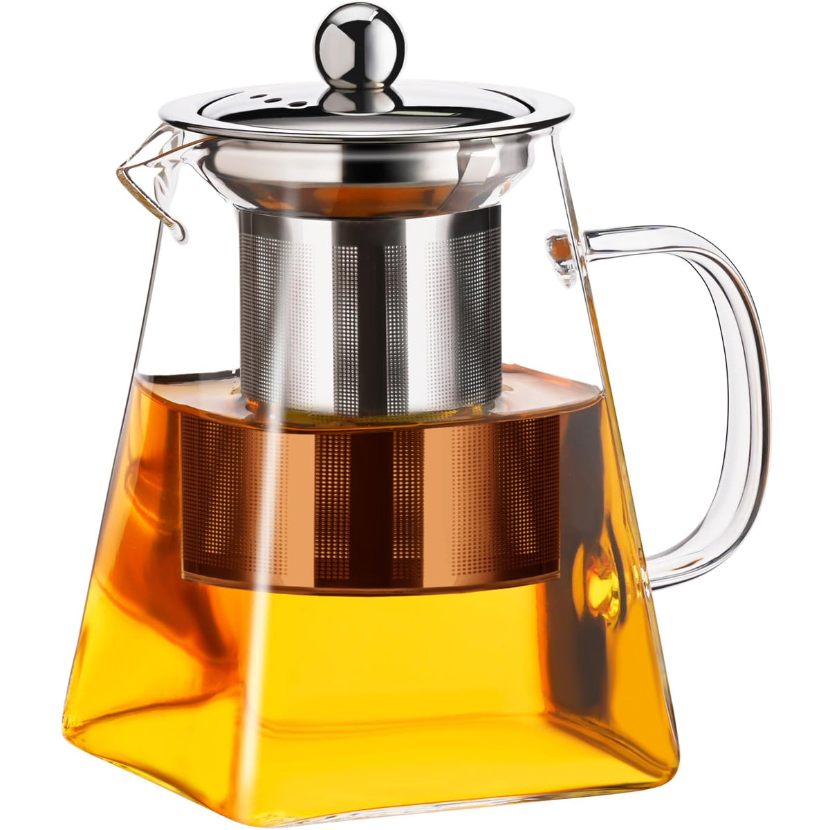 PARACITY glass teapot stovetop safe with borosilicate glass
