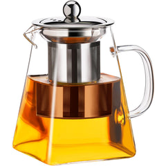PARACITY glass teapot stovetop safe with borosilicate glass