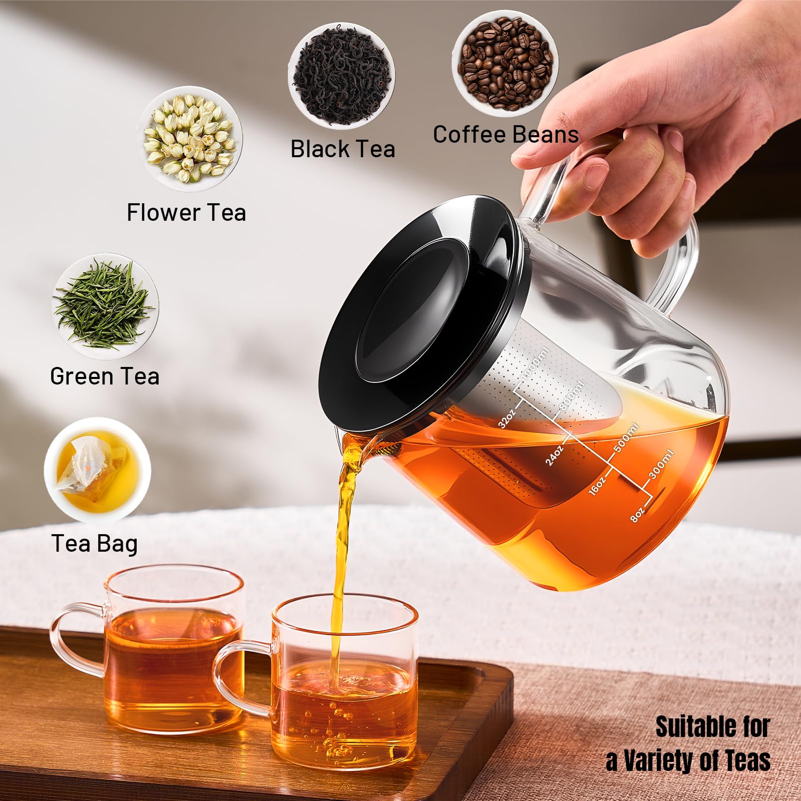 Wide mouth for easy filling and cleaning