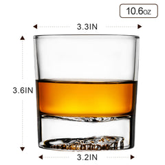 Eagle bottom design on PARACITY old fashioned glass