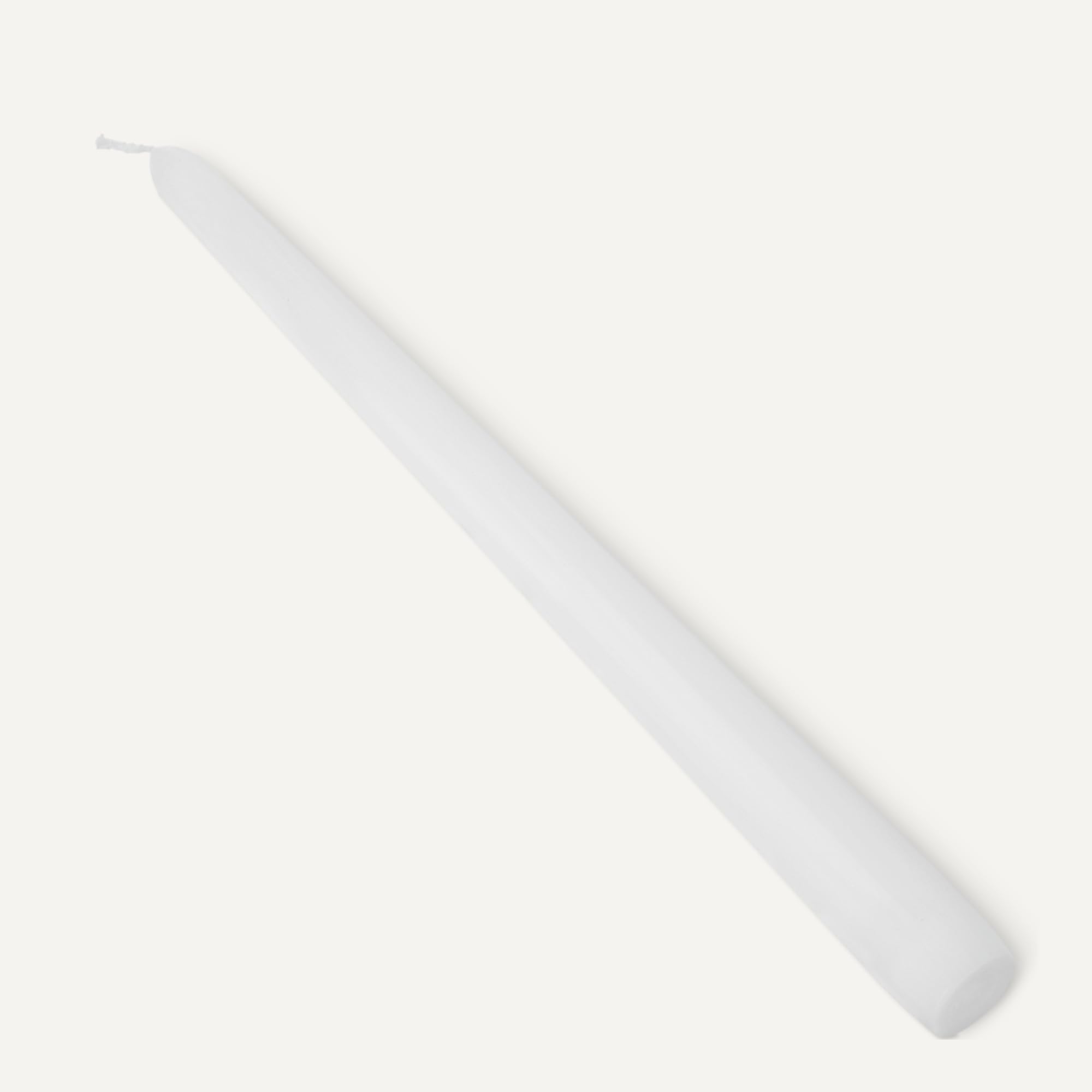 Basics pack of 12 taper candles for events white