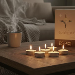 Paraffin palm wax blend tealight candle standard size