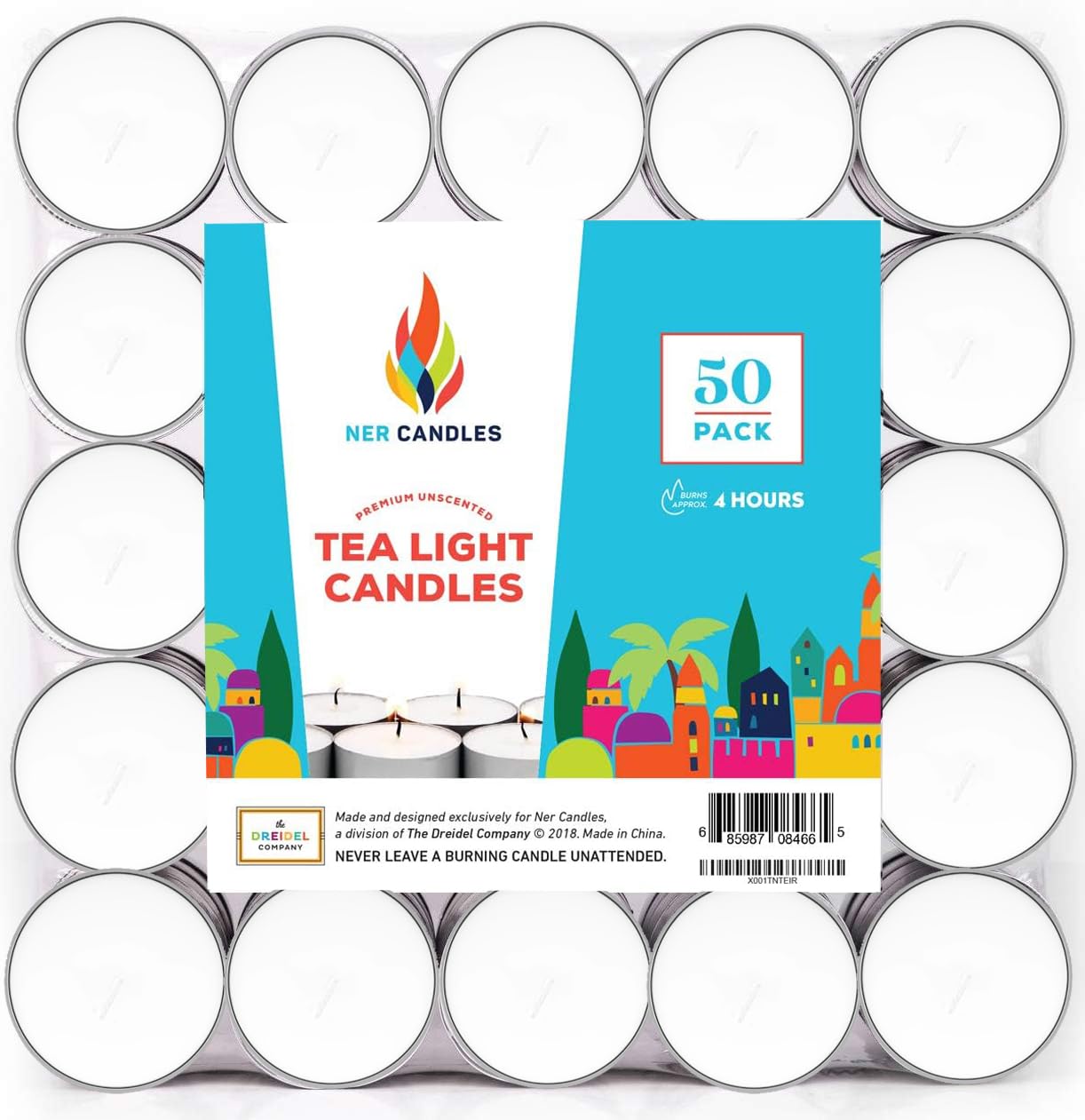Aluminum tin tealights protect surfaces from wax