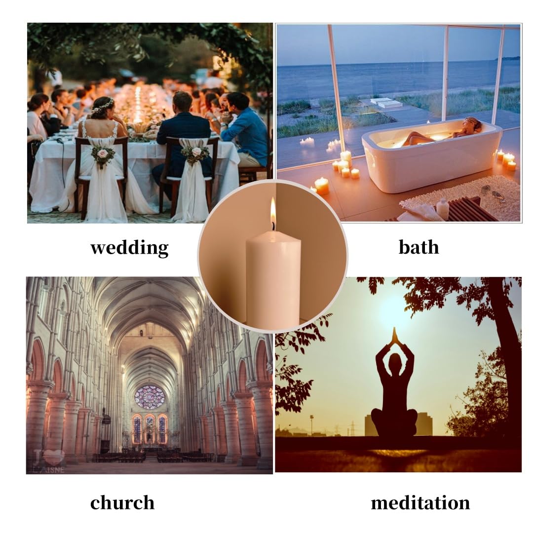 Flat surface safe drip candles with high melting point