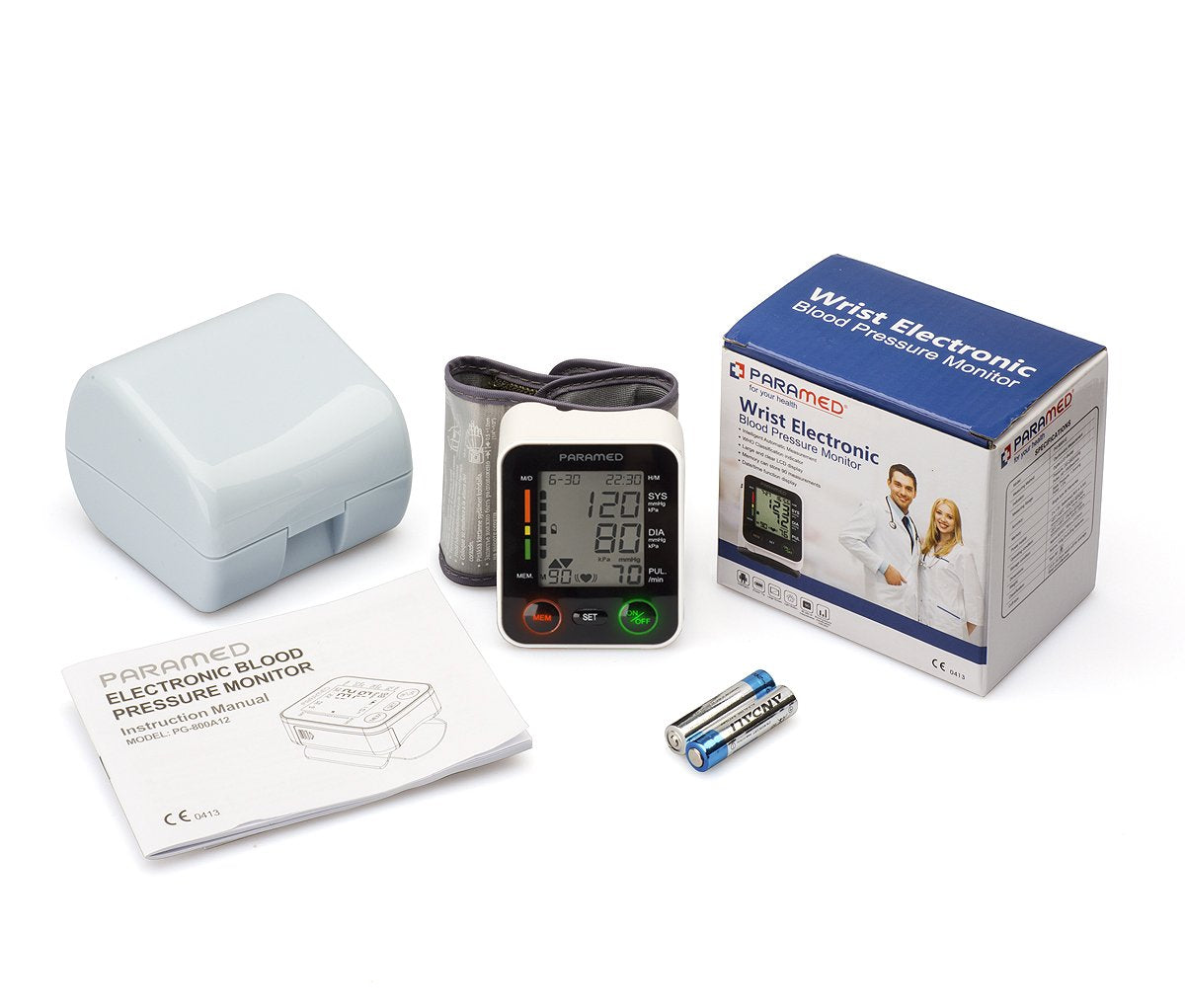 2 AAA batteries included for Paramed monitor