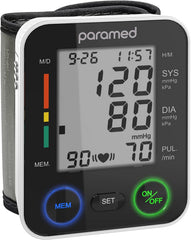 Paramed Automatic Wrist Blood Pressure Monitor with universal cuff