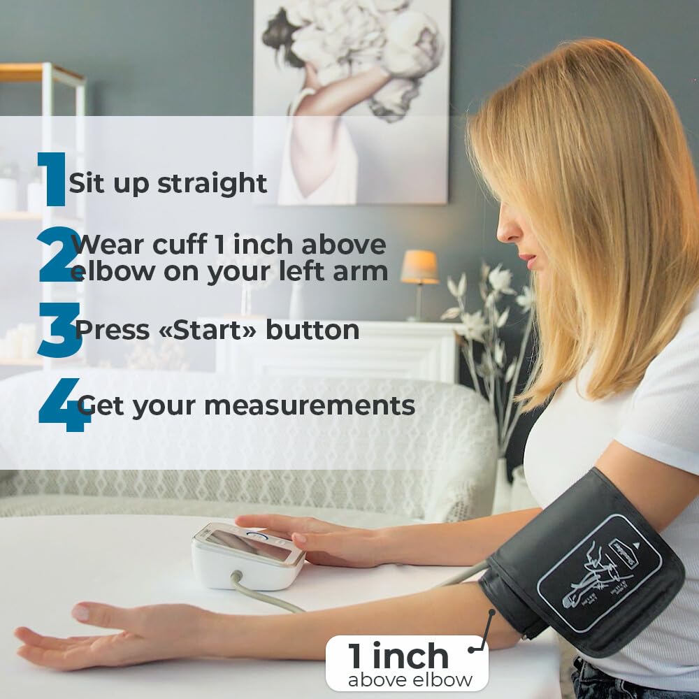 Paramed BP Monitor with voice broadcast option and off switch