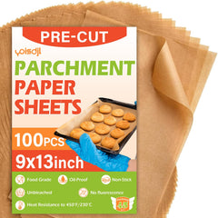 Parchment Paper Sheets 9x13 unbleached