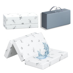 pareler bear 3x26x38 trifold mattress topper with waterproof cover
