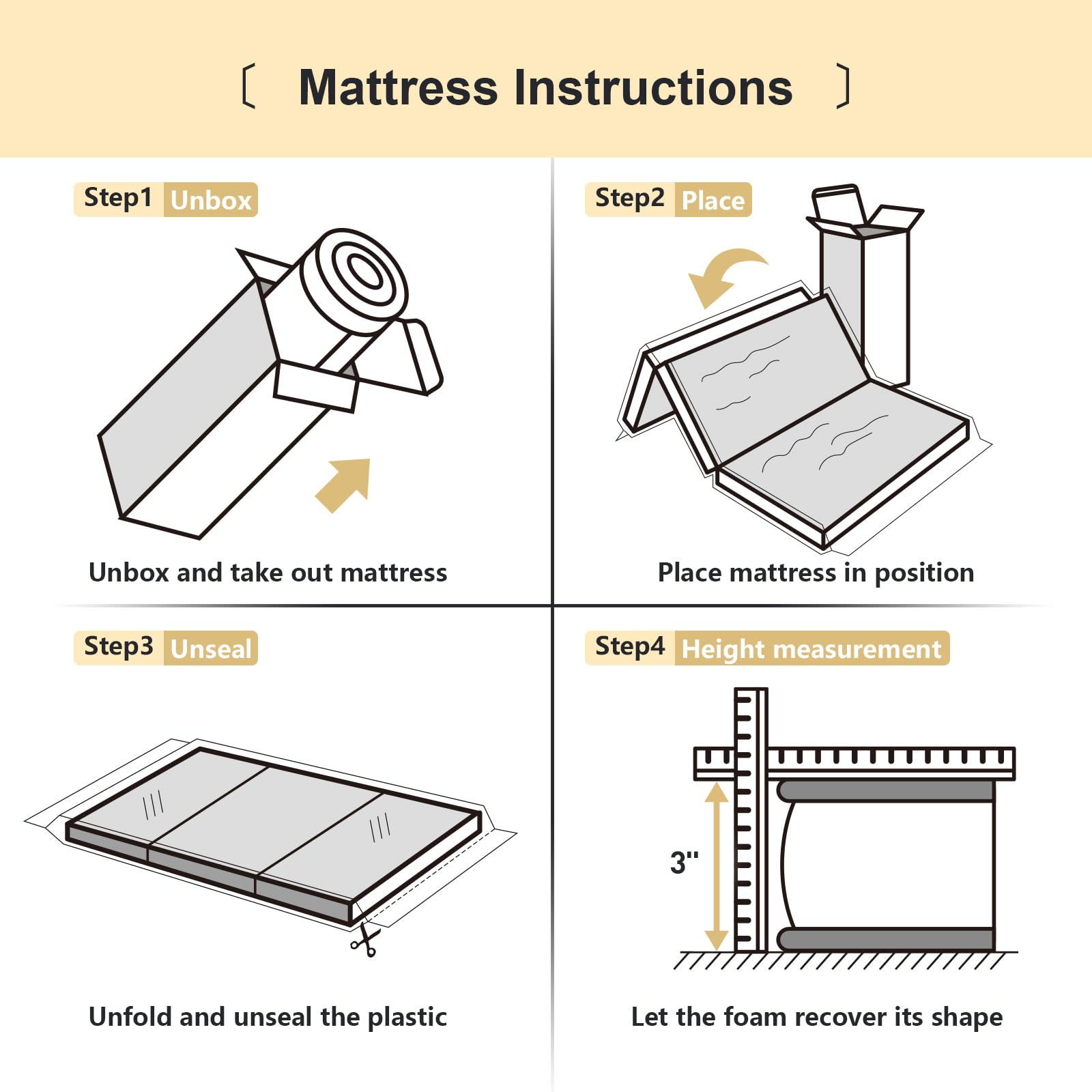 pareler bear portable mattress pad with carry bag